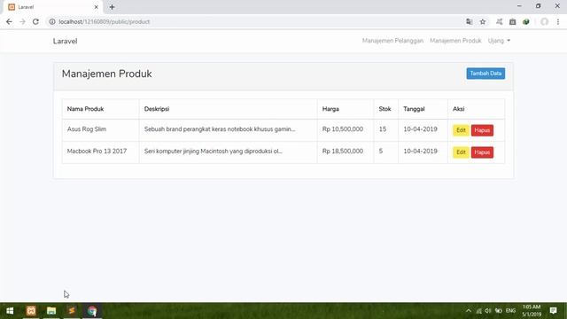 Tutorial Manajemen Produk dan Pelanggan dalam pembuatan Invoice Menggunakan Laravel. смотреть онлайн