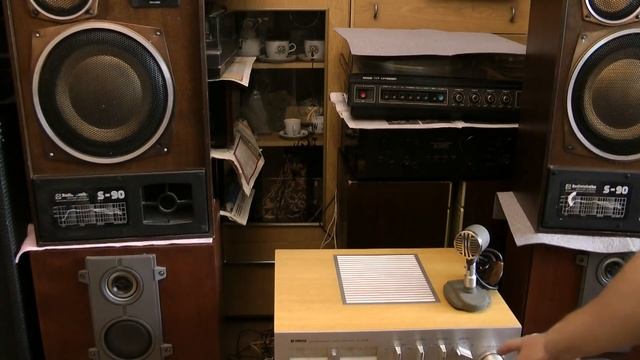 Покрашенные динамики S-90 + Yamaha CA-1000III смотреть онлайн
