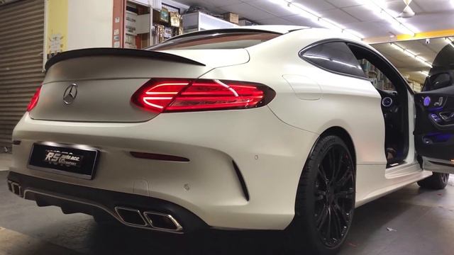 Mercedes-Benz C200 Coupe w/ARMYTRIX Turbo-back Valvetronic Exhaust l Open & Closed Valve Comparison