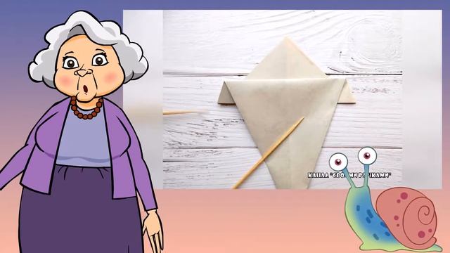 Гриб из бумаги. Оригами. Поделки с детьми.Своими ручками. смотреть онлайн