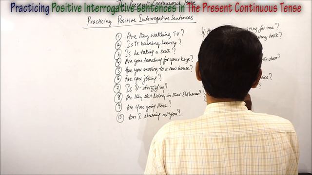 Practicing Positive Interrogative sentences in The Present Continuous Tense смотреть онлайн