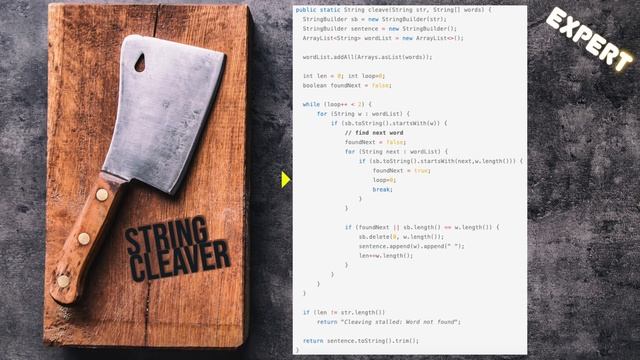 String Cleaver Java Coding Challenge | Edabit | How'd You Code That? смотреть онлайн