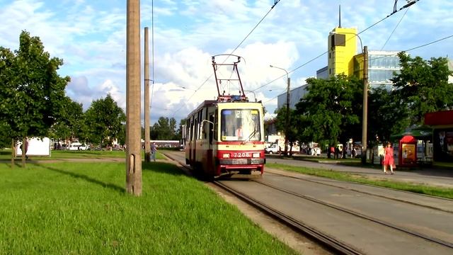 Трамвай 71-134К, Санкт-Петербург смотреть онлайн