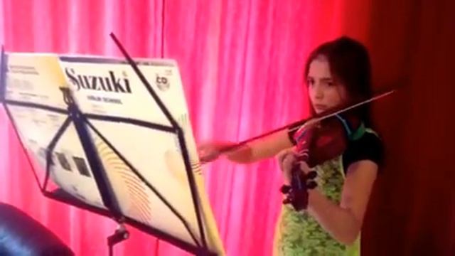 Viool Fragment Menuet Van Bach