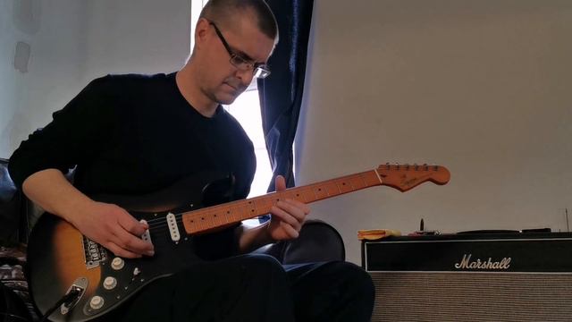 Blues fusion? Squier 40th anniversary Strat guitar, Marshall Bluesbreaker amp. смотреть онлайн