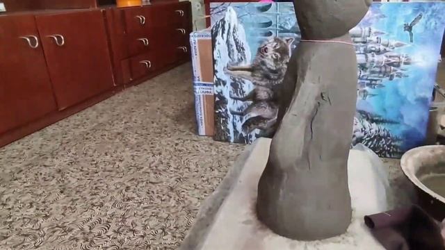 Садовая скульптура Аленка с фонариком /из цемента/ Своими руками /Carden sculpture #поделкидлясада смотреть онлайн