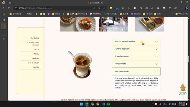Coffee Shop Page Demo | Using HTML, CSS, Bootstrap, Sass смотреть онлайн