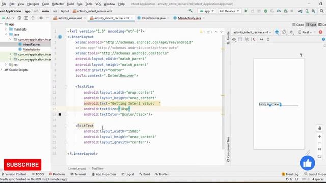 How to Send Data through Intent in Android Studio | Java | Mobile App Development смотреть онлайн