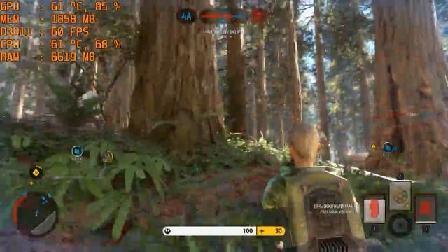 Star Wars Battlefront 2015(test: g4600 + gtx 1050) смотреть онлайн