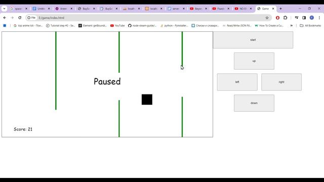 Браузерная игра на JS (демонстрация) смотреть онлайн