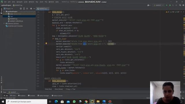 Python Tkinter Sqlite (Market Stok Ürün Takibi) смотреть онлайн