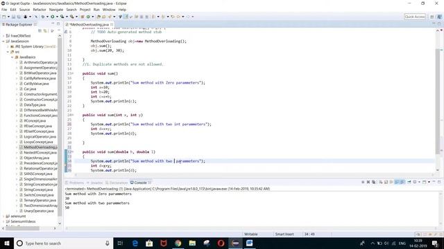 Method Overloading - Core Java - Session 13 смотреть онлайн