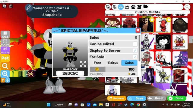 -~` MORE UNDERTALE CODES! | RHS `~- Christmas edition смотреть онлайн