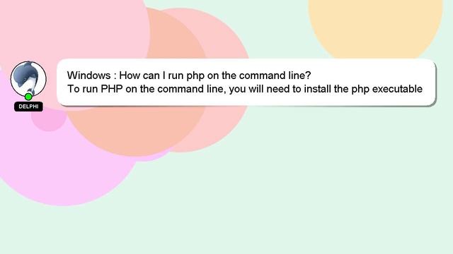 Windows : How can I run php on the command line? смотреть онлайн
