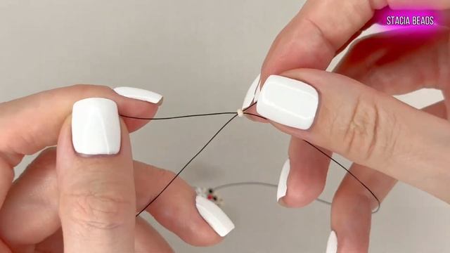 Как сделать Деда Мороза | Санту из бисера в технике крестик смотреть онлайн