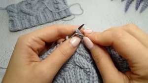 Шапка спицами с косами мастер класс