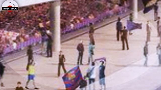NEW CAMP NOU. THE FC BARCELONA MODERN FOOTBALL STADIUM IN BARCELONA SPAIN. смотреть онлайн