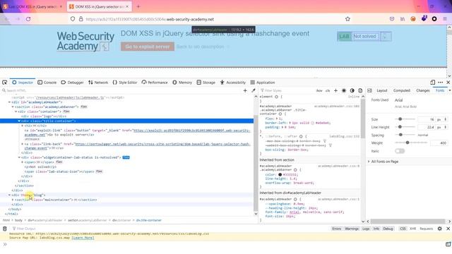 ? Lab DOM XSS in jQuery Selector Sink Using a Hash Change Event смотреть онлайн