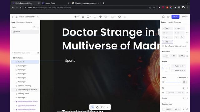 Web UI Design Movie Dashboard in Pixso - UI Speed Design | Week - 26 смотреть онлайн