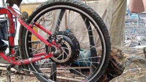 колесо электро велосипеда - сборка по заводскому!