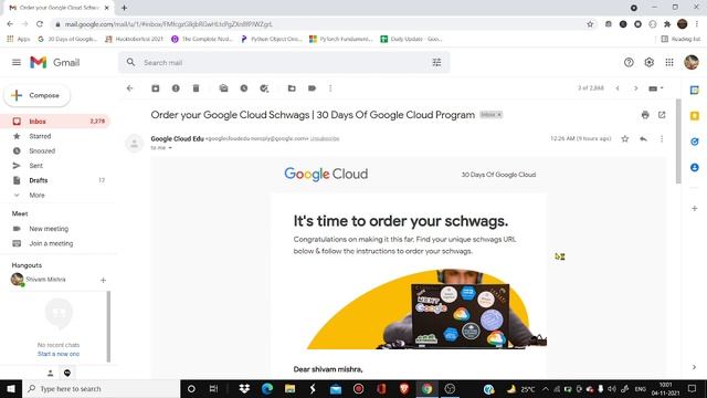 30 days google cloud swags mail came! diwali gift to all смотреть онлайн