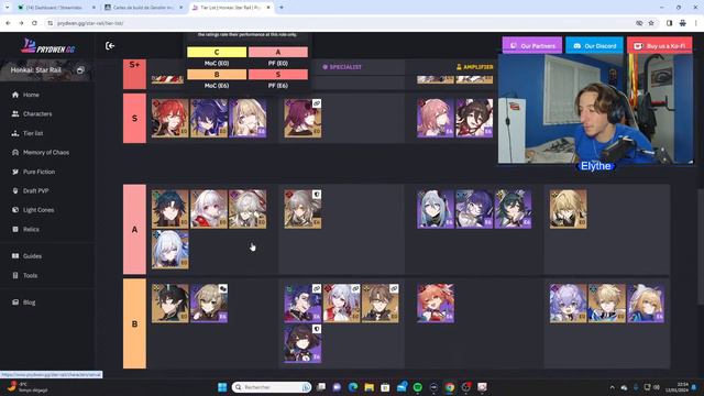 HSR GO !! 22h REACTION/DEBAT TIER LISTE PRYDWEN PURE FICTION / ROAD AFFILIATION (38/50) смотреть онлайн