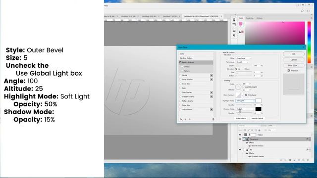 How to create logo mockup from scratch. Embossed effect Adobe Photoshop tutorial смотреть онлайн