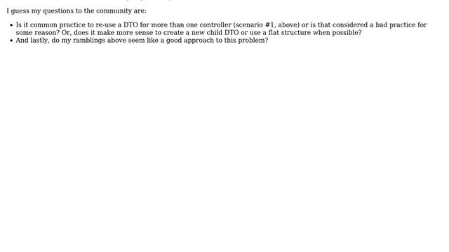 Software Engineering: Reusing a top-level DTO as a child in another DTO смотреть онлайн