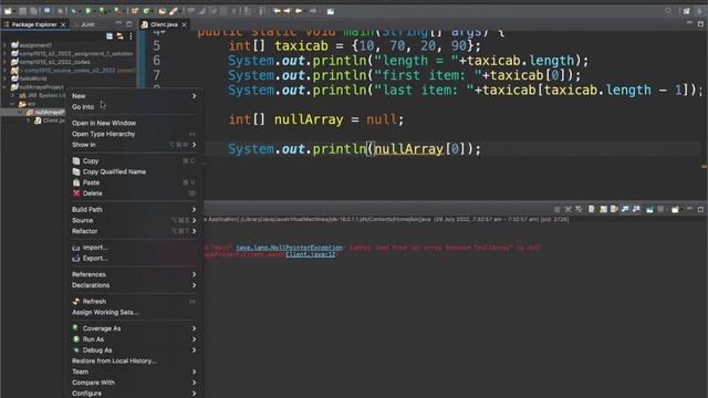 Handling null arrays in Java functions смотреть онлайн