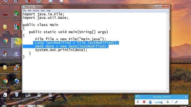 Write A Java Program To Get Last Modification Date Of A File 35 смотреть онлайн
