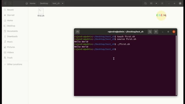How to make shell script file executable on ubuntu | shellscript file execution | gsrminfo смотреть онлайн