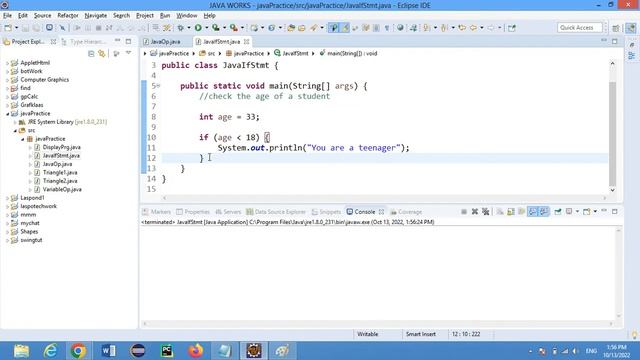 Java Program 5(1) - how to use Java if and if else Statement смотреть онлайн