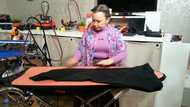Как погладить брюки на гладильной системе смотреть онлайн