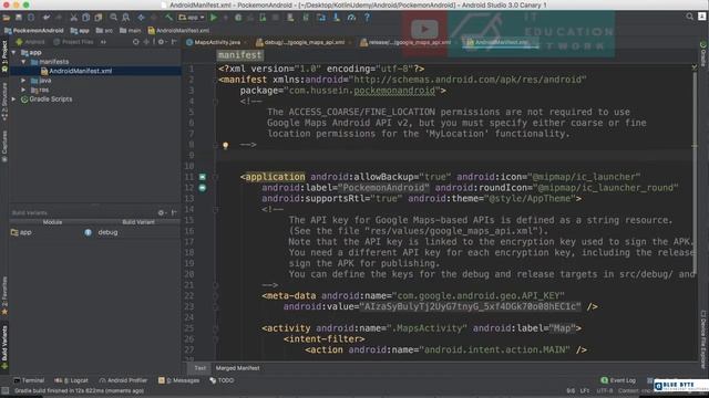 Kotlin android tutorial - 23 - Setting the project and use Google Map API смотреть онлайн