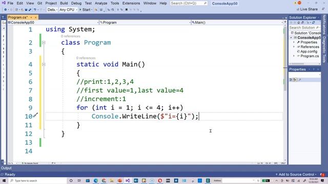 Printing 1,2,3,4 with a C# For Loop смотреть онлайн