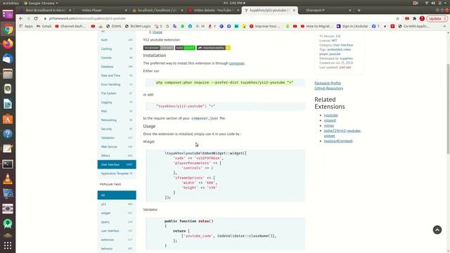 Yii2 youtube extension смотреть онлайн