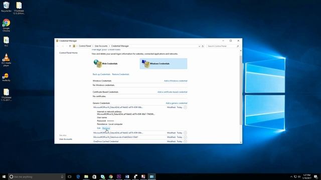 Remove or update old passwords using Credential Manager in Windows смотреть онлайн