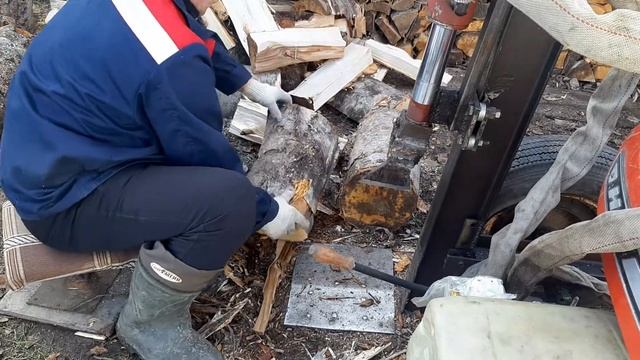 самодельный дровокол гидравлический смотреть онлайн