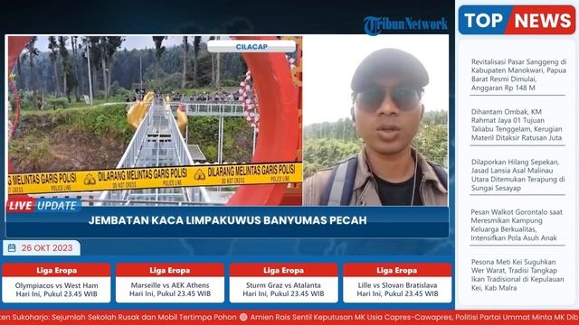 Kesaksian Penjaga Toilet soal Jembatan Kaca Limpakuwus Banyumas yang Pecah hingga 1 Orang Tewas смотреть онлайн