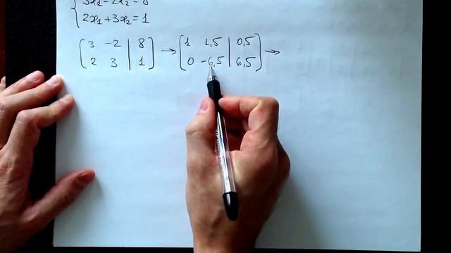 Метод Гаусса, 2х2, 2014-11-03 смотреть онлайн