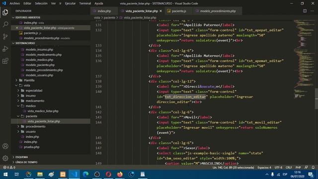 30.CREANDO UN SISTEMA DESDE 0 CON PHP, JAVASCRIPT Y AJAX - MANTENIMIENTO PACIENTE PARTE 2 смотреть онлайн