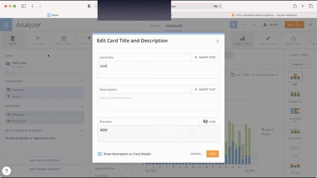 Automatically Updating the Domo Dashboard by Pydomo, Scheduler and Nohup-3: Designing Dashboard смотреть онлайн