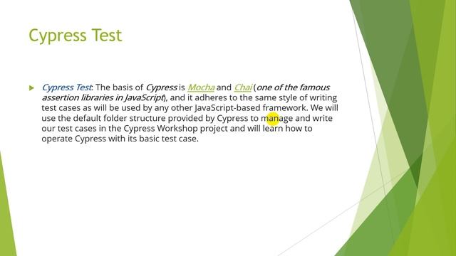 Cypress using Mocha and Chai assertion libraries смотреть онлайн