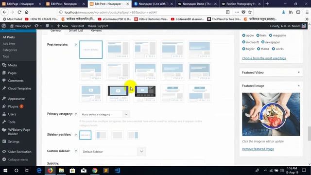 Newspaper 8.8 ( Default Demo ) WordPress Theme Customization - Part-07 смотреть онлайн