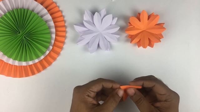 Independence Day Craft | Republic Day Craft Ideas | Lotus Flower Paper Craft смотреть онлайн