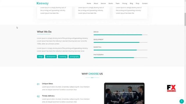 Keeway - Digital Agency One page WordPress Theme Dayton Wencesla смотреть онлайн