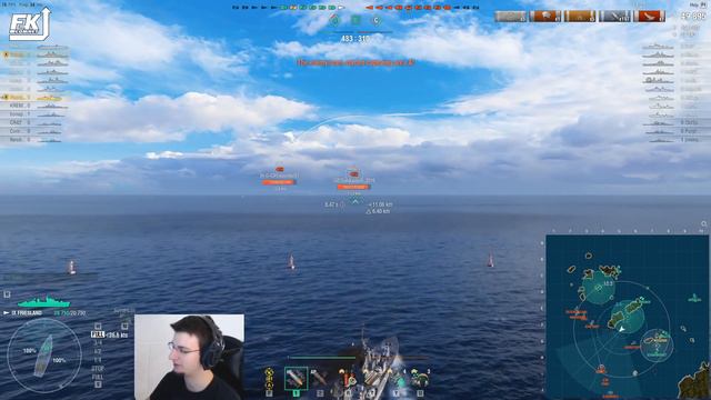 World of Warships - Farming campaign fires with Friesland смотреть онлайн