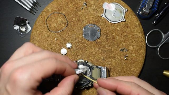 Замена батареек SR927SW (SR927r) в часах Casio G-510d модуль 2737