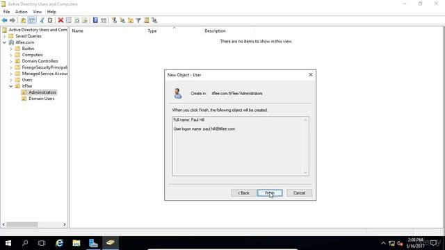 29 Creating and Managing User Accounts Windows Server 2016 смотреть онлайн