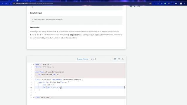 Day 19: Interface : Hacker Rank : Java : 30 Days of Code смотреть онлайн